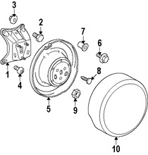 Foto de Tuerca de la Rueda Original para Toyota RAV4 Marca TOYOTA N�mero de Parte 4261942030