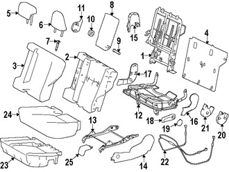 Foto de Cobertor de bisagra de asiento Original para Toyota RAV4 2013 2014 2015 2016 2017 Marca TOYOTA Nmero de Parte 716930R030C0