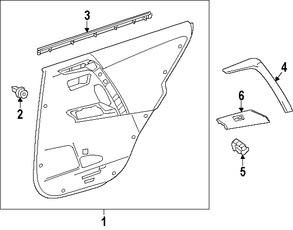 Foto de Bisel de Switch de Vidrio Electrico Original para Toyota RAV4 2013 2014 2015 Marca TOYOTA Nmero de Parte 742720R030C0