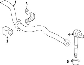 Foto de Barra Estabilizadora de Suspensi�n Original para Toyota RAV4 2013 2014 2015 2016 2017 Marca TOYOTA N�mero de Parte 488120R030