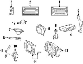 Foto de Unidad de Control de Radio Original para Toyota FJ Cruiser 2007 Marca TOYOTA Nmero de Parte 8612035381