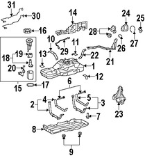 Foto de Lnea de Combustible Original para Toyota FJ Cruiser Marca TOYOTA Nmero de Parte 7720935450
