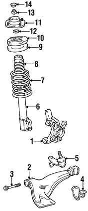 Foto de Fuelle de Amortiguador Original para Toyota Paseo Toyota Tercel Toyota Echo Marca TOYOTA Nmero de Parte 4868410010