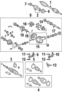 Foto de Sello Semieje Junta Homocin�tica Original para Toyota Tacoma Toyota Sequoia Toyota Tundra Marca TOYOTA N�mero de Parte 9008030028
