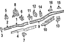 Foto de Soporte de Montura del motor Original para Toyota Tacoma 2005 2006 2007 2008 Marca TOYOTA Nmero de Parte 5140204040