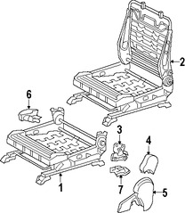 Foto de Bastidor de Asiento Original para Toyota Tacoma 2005 2006 2007 2008 Marca TOYOTA Nmero de Parte 71110AD060