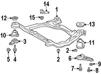 Foto de Soporte / Compacto del motor Original para Toyota Solara 1999 2000 2001 2002 2003 Marca TOYOTA Nmero de Parte 5110006040