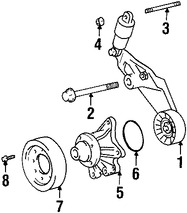 Foto de Perno de la polea del tensor de la correa Original para Toyota Celica 2000 2001 2002 2003 2004 2005 Marca TOYOTA Nmero de Parte 9010512317