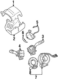 Foto de Interruptor Combinado Original para Toyota Camry Toyota Sienna Marca TOYOTA N�mero de Parte 8414008070