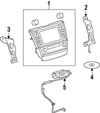 Foto de Conjuto de Antena de GPS Original para Toyota Camry 2007 2008 2009 2010 2011 Marca TOYOTA N�mero de Parte 8686033110