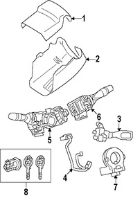 Foto de Interruptor Combinado Original para Toyota Camry 2007 2008 2009 Marca TOYOTA N�mero de Parte 8414006400