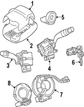 Foto de Interruptor Combinado Original para Toyota Sienna 2007 2008 2009 2010 Marca TOYOTA N�mero de Parte 8414008051