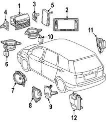 Foto de Altavoz Original para Toyota Marca TOYOTA N�mero de Parte 86160AA440