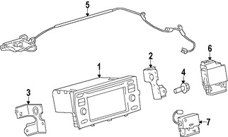 Foto de Conjuto de Antena de GPS Original para Toyota Prius C 2015 2016 2017 Marca TOYOTA N�mero de Parte 8686052201
