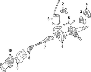 Foto de Eje de Columna de Direcci�n Original para Toyota Prius C Marca TOYOTA N�mero de Parte 4526052300