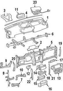 Foto de Cubierta de Panel de Instrumentos Original para Toyota Echo Scion xA Scion xB Marca TOYOTA Nmero de Parte 8927952010