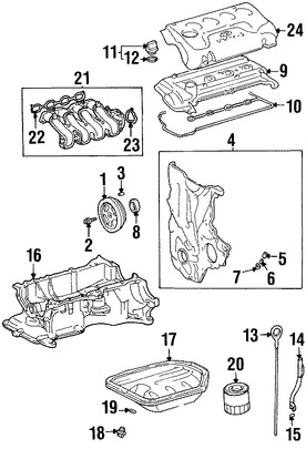 Foto de Empacadura del Mltiple de Admisin Original para Toyota Echo Toyota Yaris Scion xB Scion xA Marca TOYOTA Nmero de Parte 1717721030