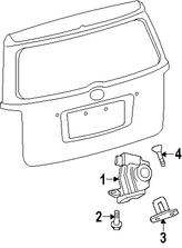 Foto de Motor Accionadro de Cerradura del Baul Original para Toyota Highlander Toyota RAV4 Toyota Prius V Scion xB Scion xD Scion iQ Marca TOYOTA N�mero de Parte 6935028151