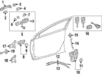 Foto de Manija exterior de puerta Original para Toyota Camry Toyota Yaris Toyota Prius C Toyota    Scion iM Marca TOYOTA Nmero de Parte 6921106090A0