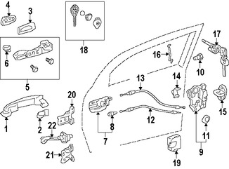 Foto de Manija exterior de puerta Original para Scion tC Toyota Prius V Toyota Prius Toyota Marca TOYOTA Nmero de Parte 6921174020A1