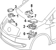 Foto de Caja de Fusibles Original para Toyota Yaris Scion xD Marca TOYOTA Nmero de Parte 8274152031