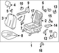 Foto de Panel lateral de Asiento Original para Toyota Yaris Scion xD Marca TOYOTA N�mero de Parte 7187452180B0
