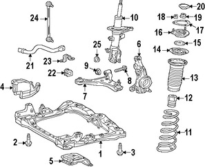 Foto de Tapa Puntal De Suspensin Original para Scion iQ Toyota Corolla Marca TOYOTA Nmero de Parte 4868474010