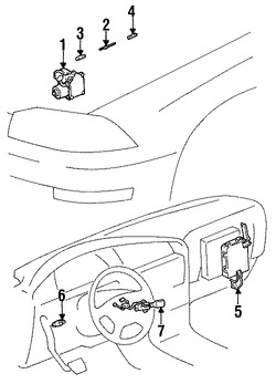 Foto de Interruptor de liberacin Control de Crucero Original para Toyota Paseo Toyota T100 Toyota Camry Lexus ES300 Lexus SC300 Marca TOYOTA Nmero de Parte 8828033010