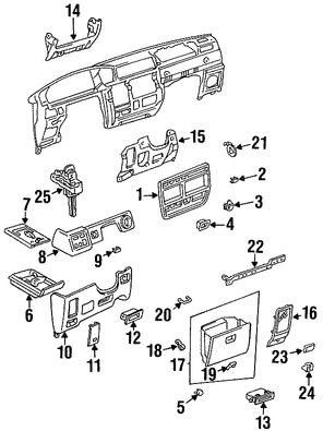 Foto de Cubierta de Panel de Instrumentos Original para Lexus Toyota Scion Marca TOYOTA N�mero de Parte 5553932010C0