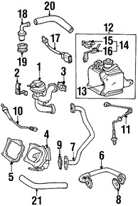 Foto de Empacadura Manguera EGR Original para Lexus ES300 Toyota Solara Toyota Camry Marca TOYOTA Nmero de Parte 2562720010