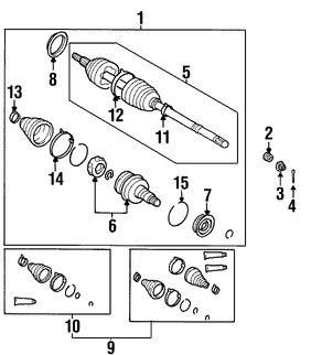 Foto de Tuerca de Eje Original para Toyota Lexus Marca TOYOTA N�mero de Parte 9017822001