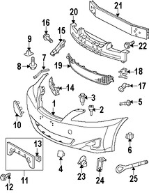 Foto de Enganche de cubierta de parachoques Original para Lexus Toyota Scion Marca TOYOTA Nmero de Parte 4774958010