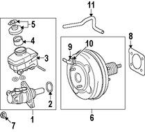 Foto de Vlvula de Control Reforzador de Frenos de Potencia Original para Toyota Lexus  Scion Marca TOYOTA Nmero de Parte 4473012070