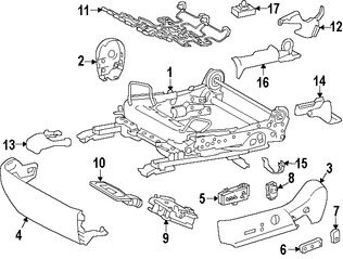 Foto de Interruptor Asiento Elctrico Original para Toyota Lexus Marca TOYOTA Nmero de Parte 8492260180