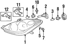 Foto de Zcalo de Luz Trasera Original para Toyota 4Runner Lexus ES330 Marca TOYOTA Nmero de Parte 9007560018