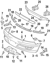 Foto de Perno de cubierta de parachoques Original para Lexus GX470 Toyota 4Runner Toyota FJ Cruiser Toyota Tacoma Marca TOYOTA Nmero de Parte 9010906325