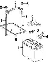 Foto de Bandeja de la bater�a Original para Toyota Lexus Marca TOYOTA N�mero de Parte 744310C020
