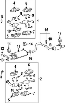 Foto de Empacadura del Conector del Tubo de Escape Original para Toyota Sequoia Toyota Tundra Toyota Land Cruiser   Lexus LX570 Marca TOYOTA N�mero de Parte 9091706093