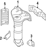 Foto de Empacadura de M�ltiple de Escape Original para Toyota Scion Lexus Marca TOYOTA N�mero de Parte 1717328010