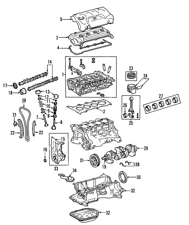 Foto de Biela Original para Toyota Scion Marca TOYOTA N�mero de Parte 1320129737