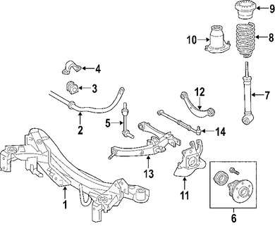 Foto de Soporte de Amortiguador Original para Scion tC Toyota Matrix Marca TOYOTA Nmero de Parte 4840132010