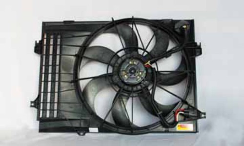 Foto de Ventilador Dual Condensador y Radiador  para Hyundai Tucson 2008 Kia Sportage 2007 Marca TYC Nmero de Parte #621050