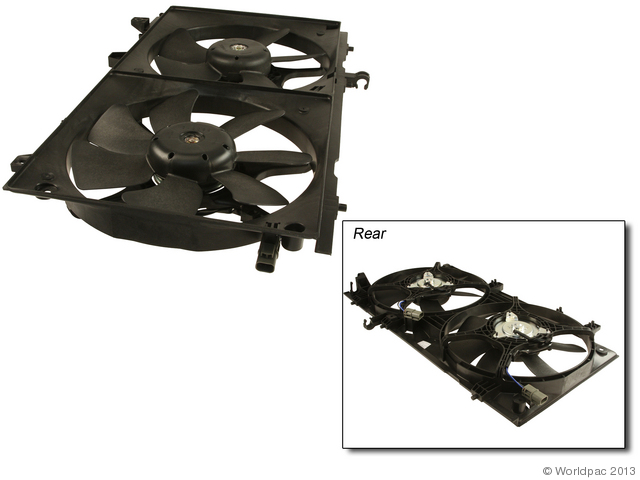 Foto de Ventilador del Condesador del Aire Acondicionado para Subaru Forester 2003 2004 2005 2006 2007 2008 Marca Tyc Nmero de Parte W0133-1958306