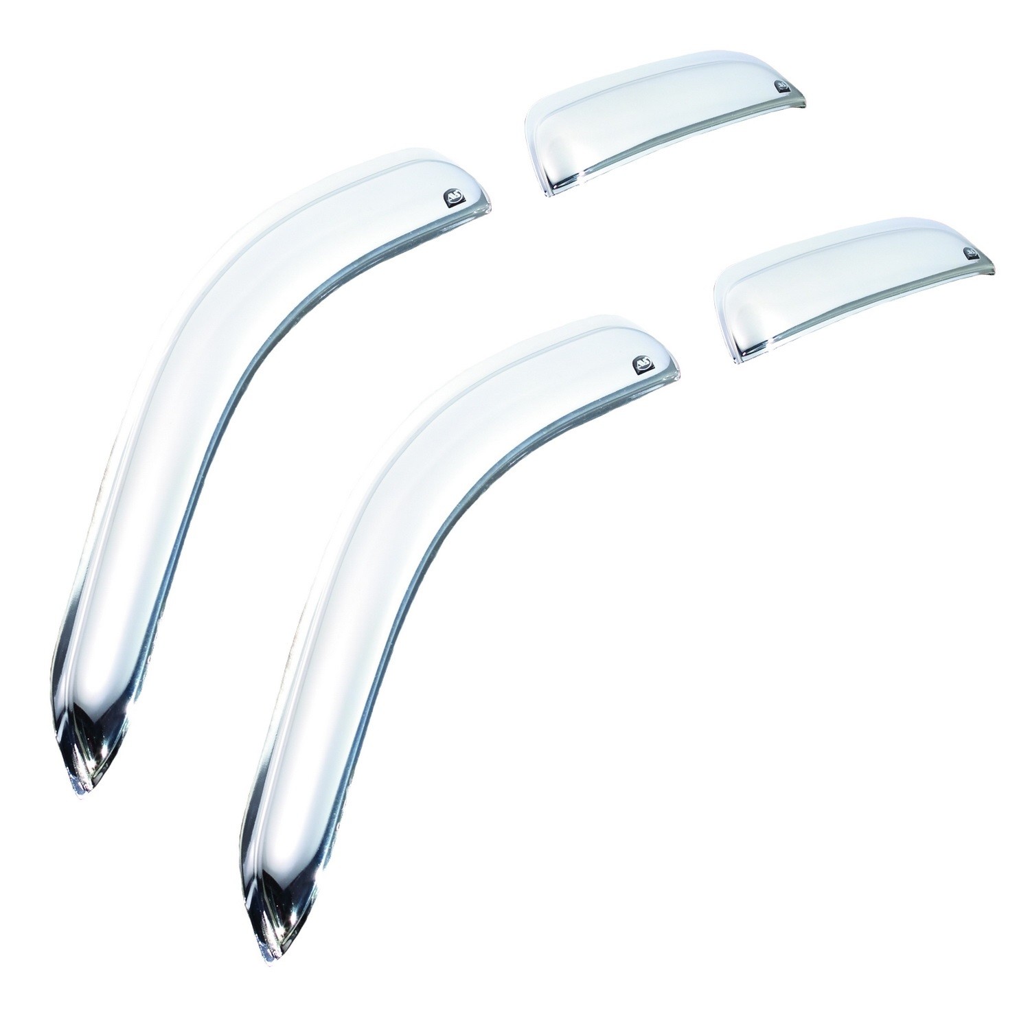 Foto de Cara de la ventanilla de ventilaci�n Chrome Ventvisor(TM) Deflector 4 pc para Chevrolet Colorado GMC Canyon Marca VENTSHADE N�mero de Parte 684133