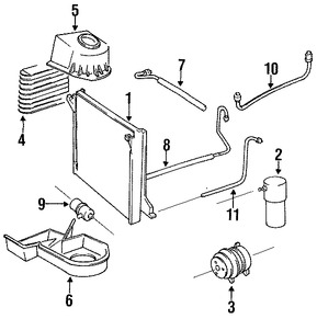 Foto de Manguera de succin Refrigerante Aire Acondicionad Original para Volvo 760 1989 1990 1988 Volvo 940 1991 Marca VOLVO Nmero de Parte 3537732