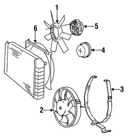 Foto de Motor del ventilador de enfriado Original para Volvo 940 Volvo 960 Volvo S90 Volvo V90 Marca VOLVO Nmero de Parte 9142879