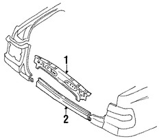 Foto de Panel posterior Original para Volvo S70 1999 2000 1998 Marca VOLVO N�mero de Parte 9152685