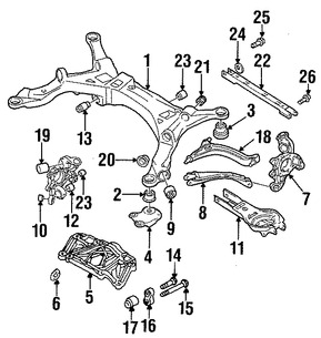 Foto de Soporte Brazo Control Suspension Original para Volvo V70 Volvo XC70 Volvo S60 Volvo XC90 Marca VOLVO Nmero de Parte 30666394