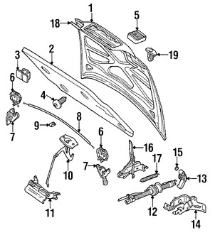 Foto de Sello del capo Original para Volvo C70 Volvo S70 Volvo V70 Marca VOLVO Nmero de Parte 9203746