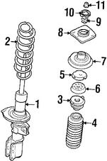 Foto de Buje Puntal De Suspensin Original para Volvo Marca VOLVO Nmero de Parte 31262068